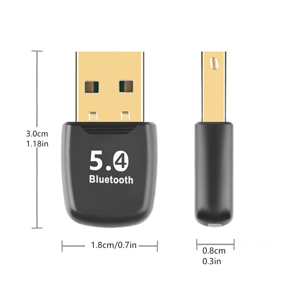 Bluetooth USB Dongle 5.4 for Desktop PC Enables Wireless Keyboard Mouse Printer
