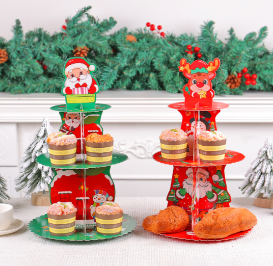 Cake Dessert Display Rack Cake Tower Halloween Celebration Cupcake Stand 3 Layer
