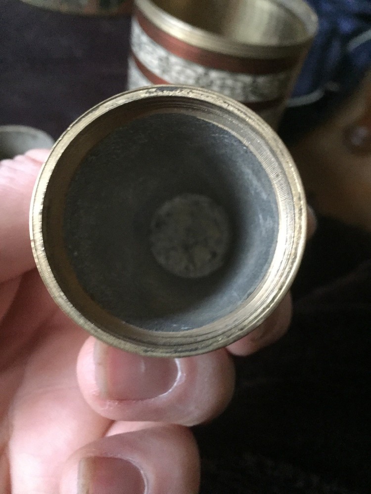 BIN Brass Bottle With Peacock Engraving
