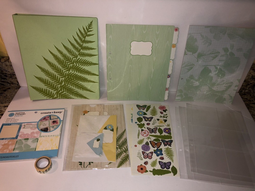 Martha Stewart Crafts Create + Keep Scrapbook Starter Kit 113 Pieces