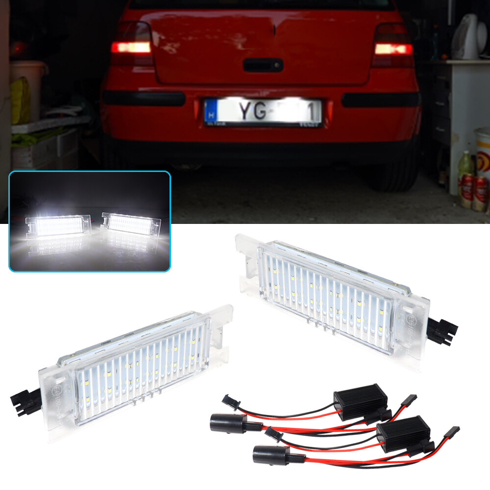For 2015-up Jeep Renegade Bright White SMD LED License Plate Lights Error Free
