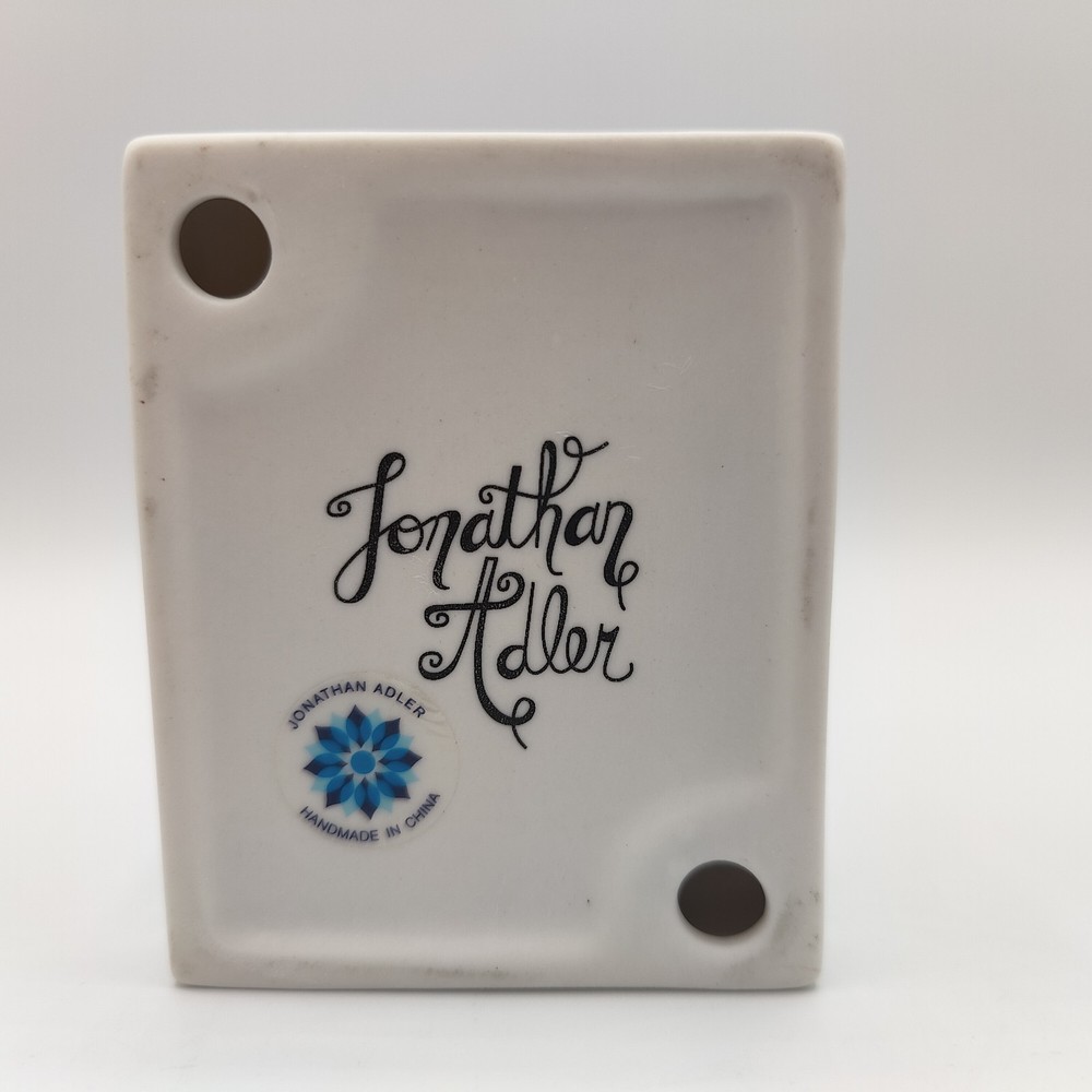 Jonathan Adler Kangaroo Match Striker Holder - White Ceramic 5.5" tall