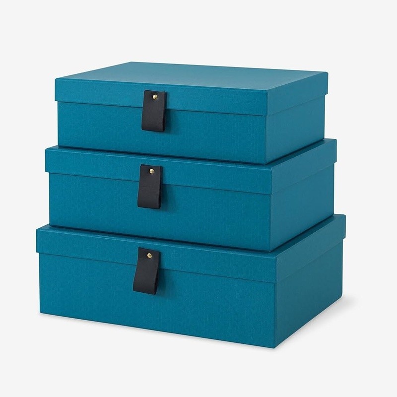 Storage Boxes Decorative Cardboard Stackable Nesting Organizing Keepsake Gift US
