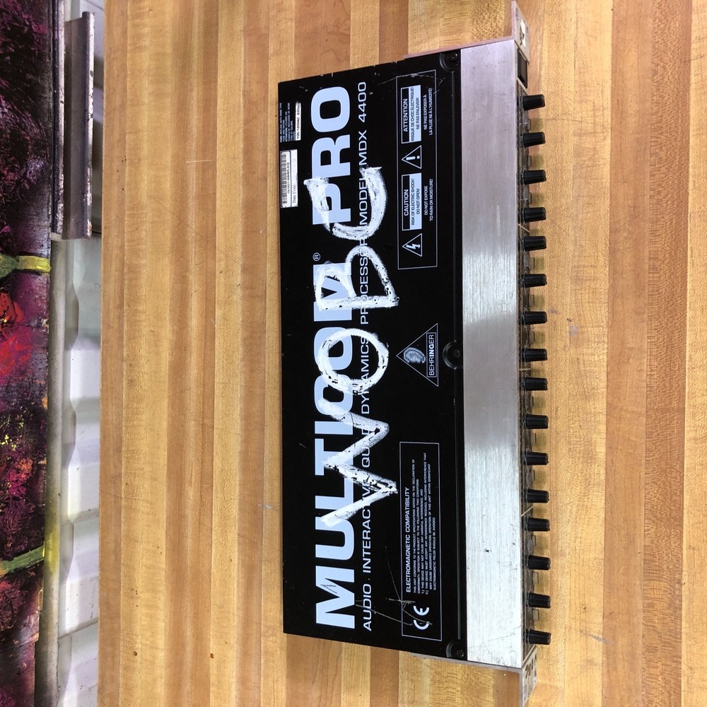 Behringer MDX4400 Multicom Pro Audio Quad Dynamics Processor Tested Works