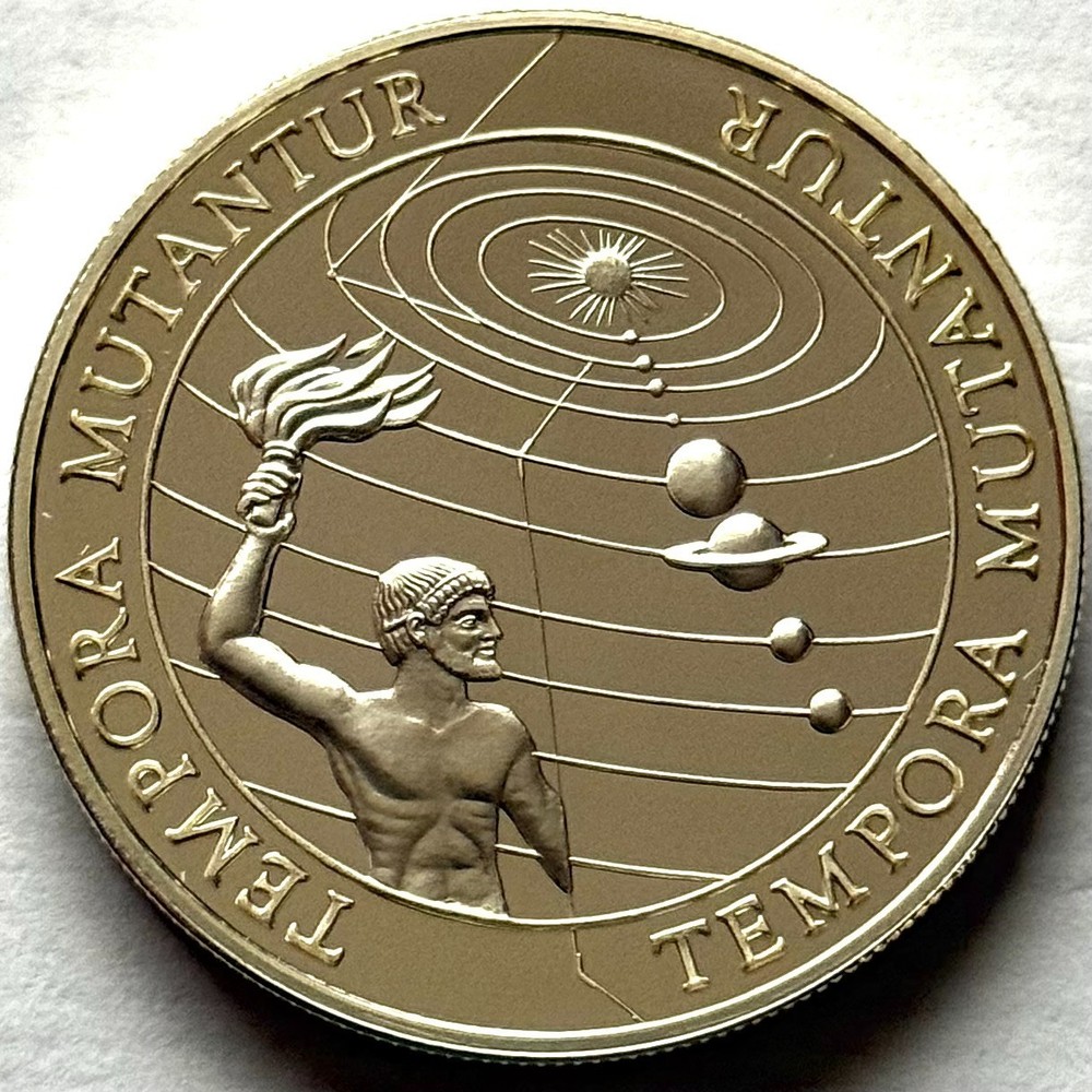 SAMOA/KIRIBATI 5 DOLLARS 1997 - 2000 SILVER 925 PROOF TEMPORA MUTANTUR