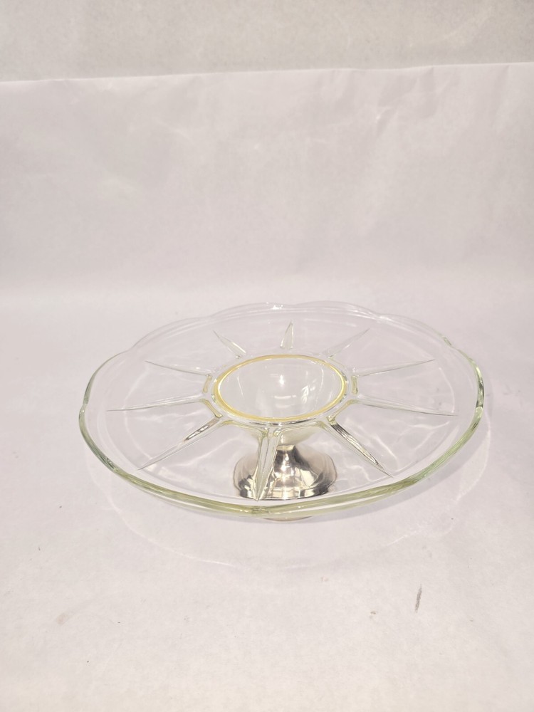 Duchin Sterling Weighted Yellow Cake Plate