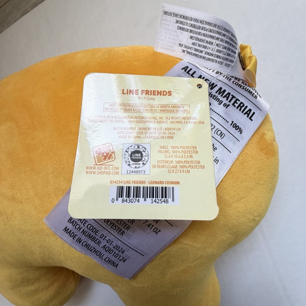Line friends Sally Makes Everything Yellow Leonard Cushion
