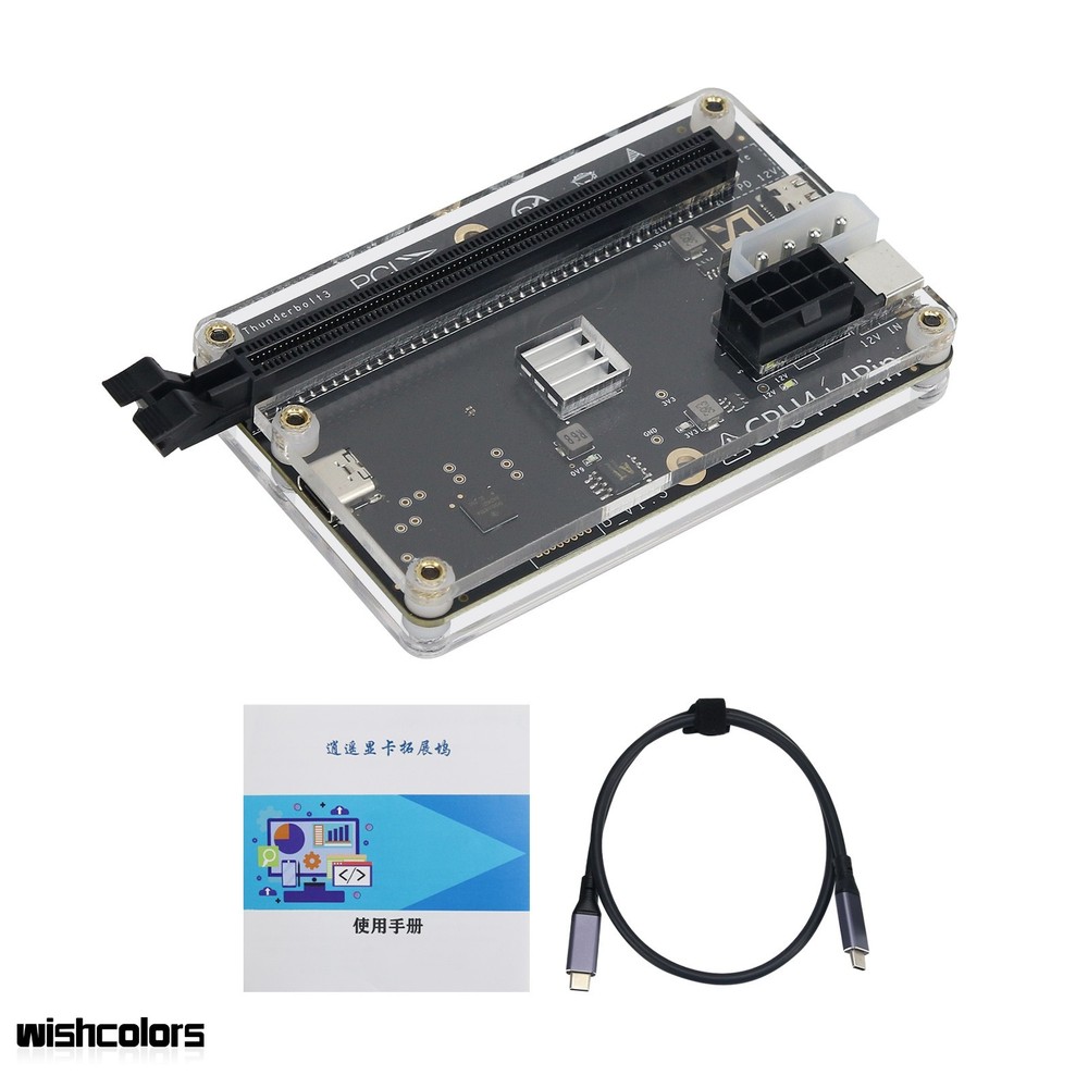 External Graphics Card Dock External GPU Dock+60cm Cable for Thunderbolt 4 3