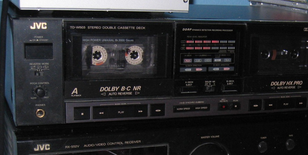 jvc td-w503 stereo double cassette deck