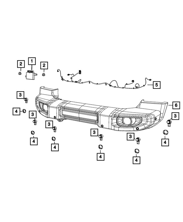 Genuine Mopar Park Assist Module 68441031AD