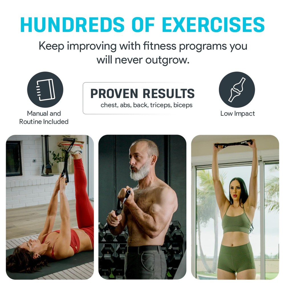 Bullworker ISO-BOW Pro Isometric Exercise Equipment: Self 12", Black