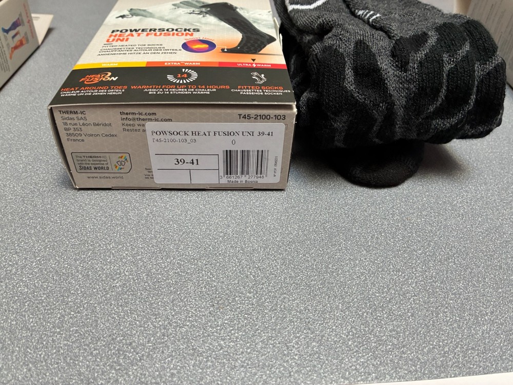 Therm-ic Bundle - Two heated ski socks + batteries