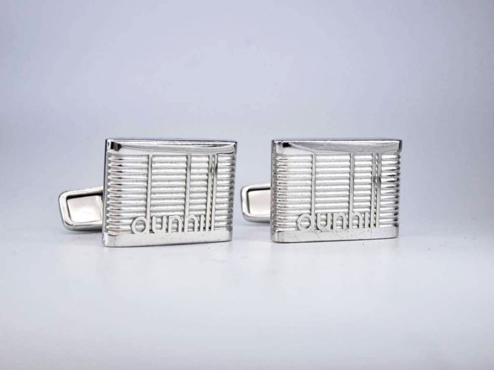 Dunhill Silver 925 Ad Cufflinks Men's