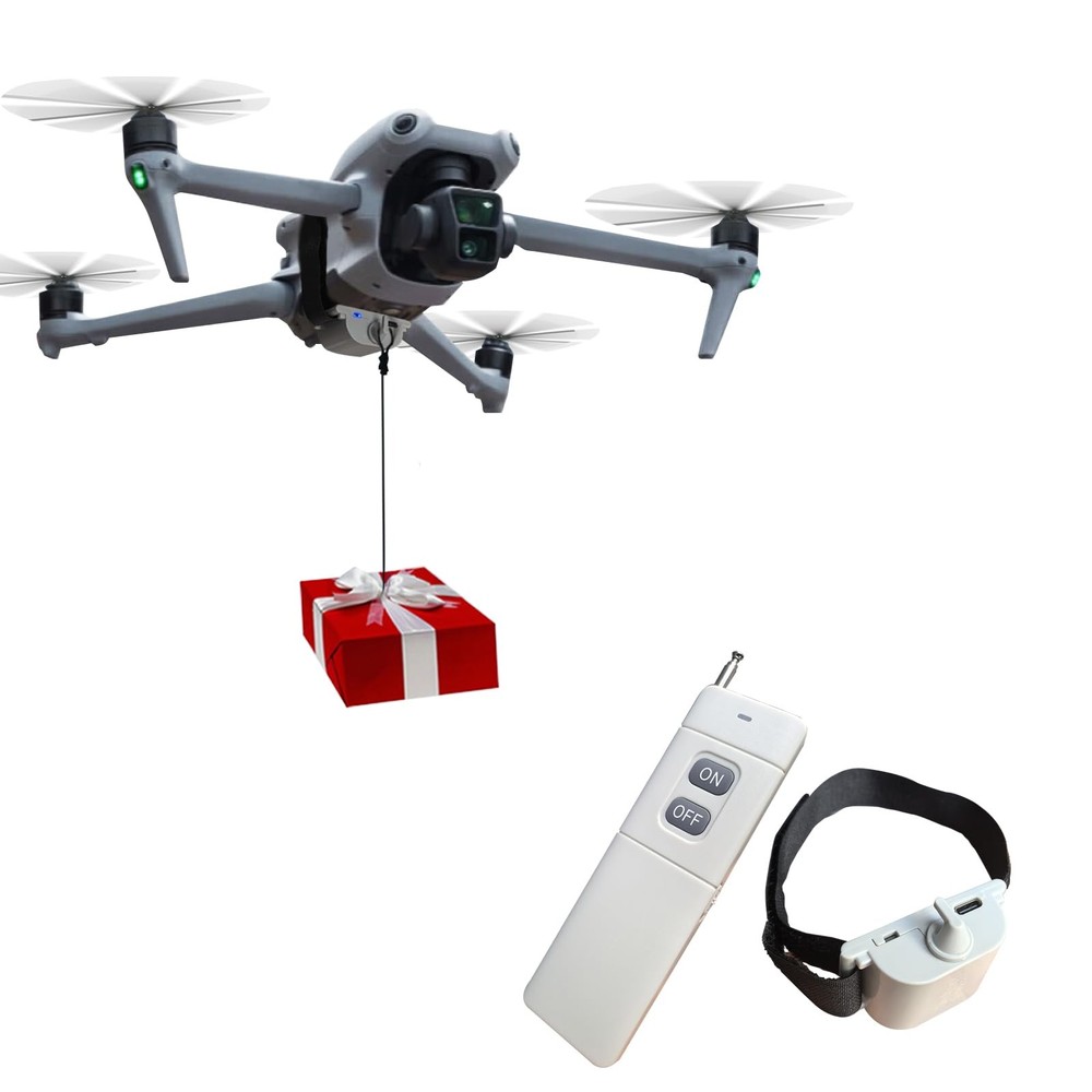 Universally Drone Airdrop System Release Device Payload Clip Airdropper Fish ...