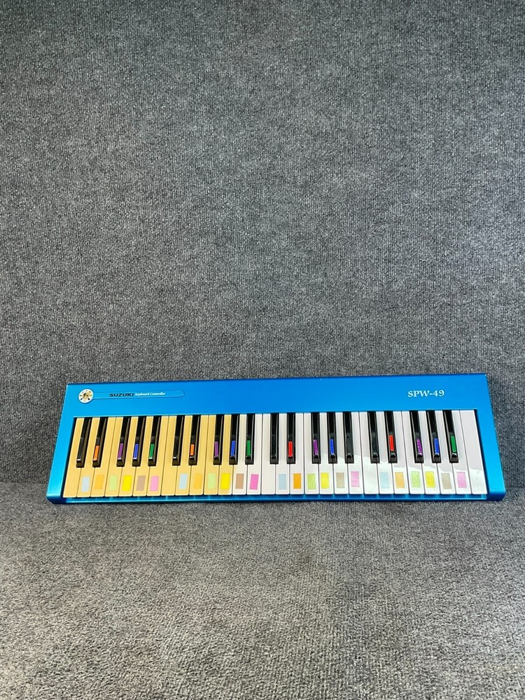 Suzuki SPW-49 USB MIDI Keyboard Controller 49 Key Blue Tested