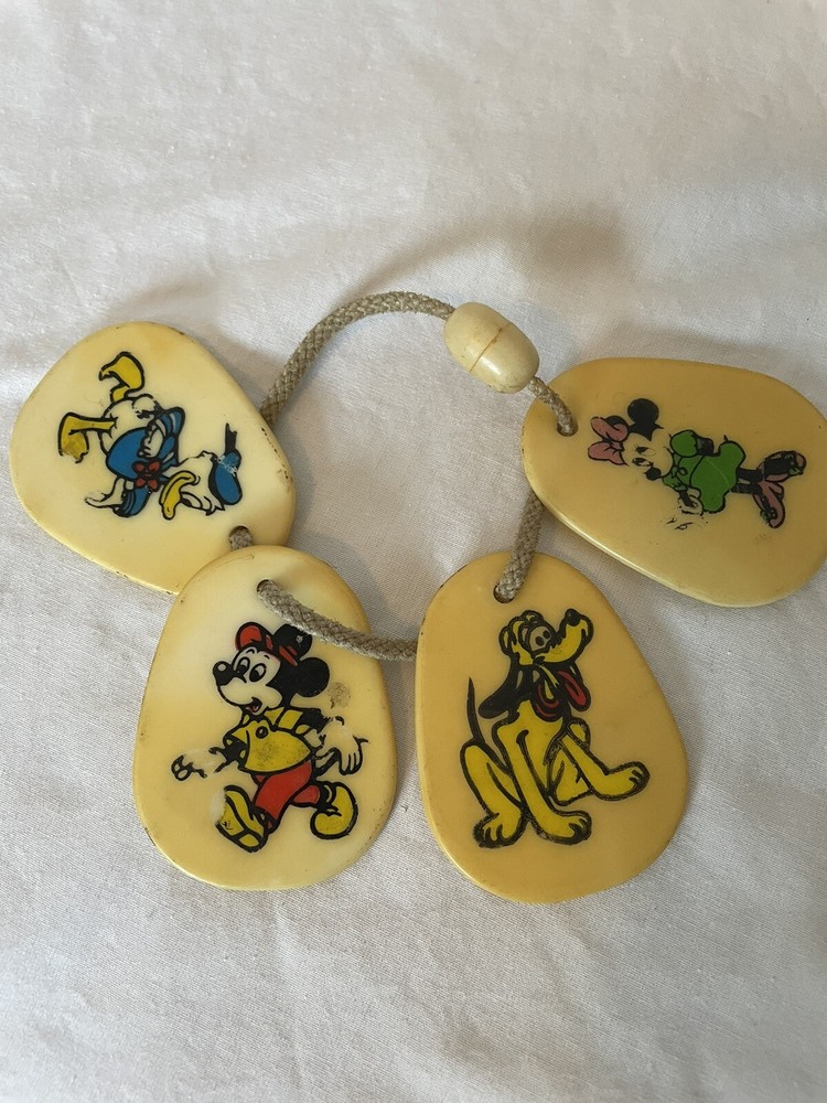 Danara Disney Teething Toy Mickey Pluto & Donald Duck 1970's