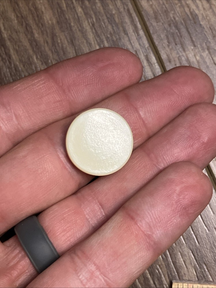 Backgammon Magnetic Travel Size Replacement White 3/4" Checker Piece
