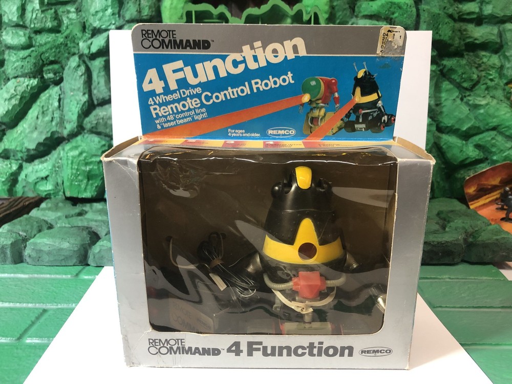 Vintage 1983 Remco Remote Command 4 Function Robot New In Package