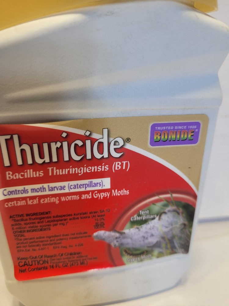 Bonide Thuricide BT Concentrate, 16 oz Solution for Caterpillar, Worm, Moth