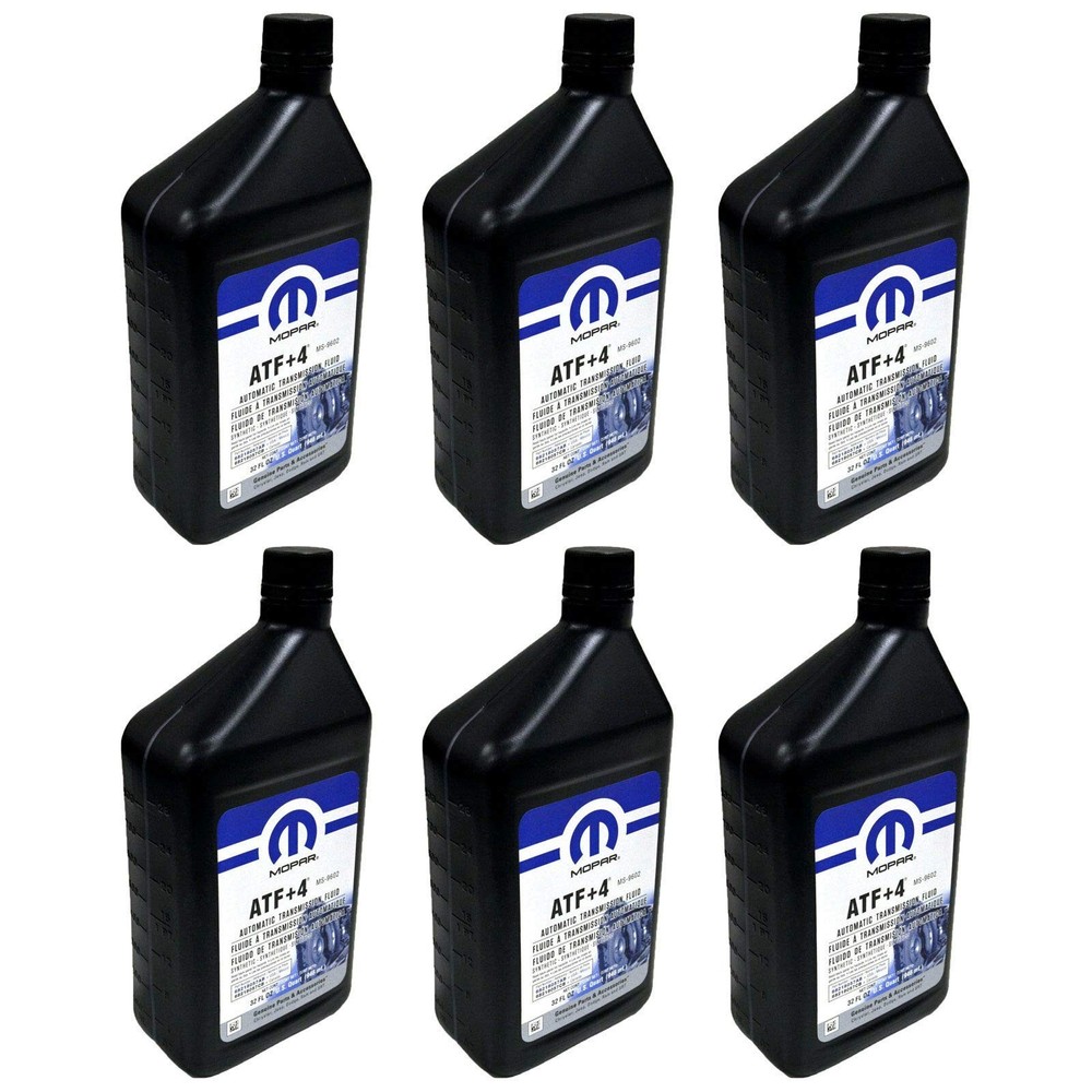 Automatic Transmission Fluid 1 Quart 6 Pack Mopar 68218057AB ATF+4