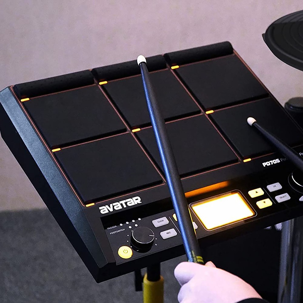 Avatar All-in-One Electric Drum Pad 9-Zone Tabletop Multipad MIDI Bluetooth