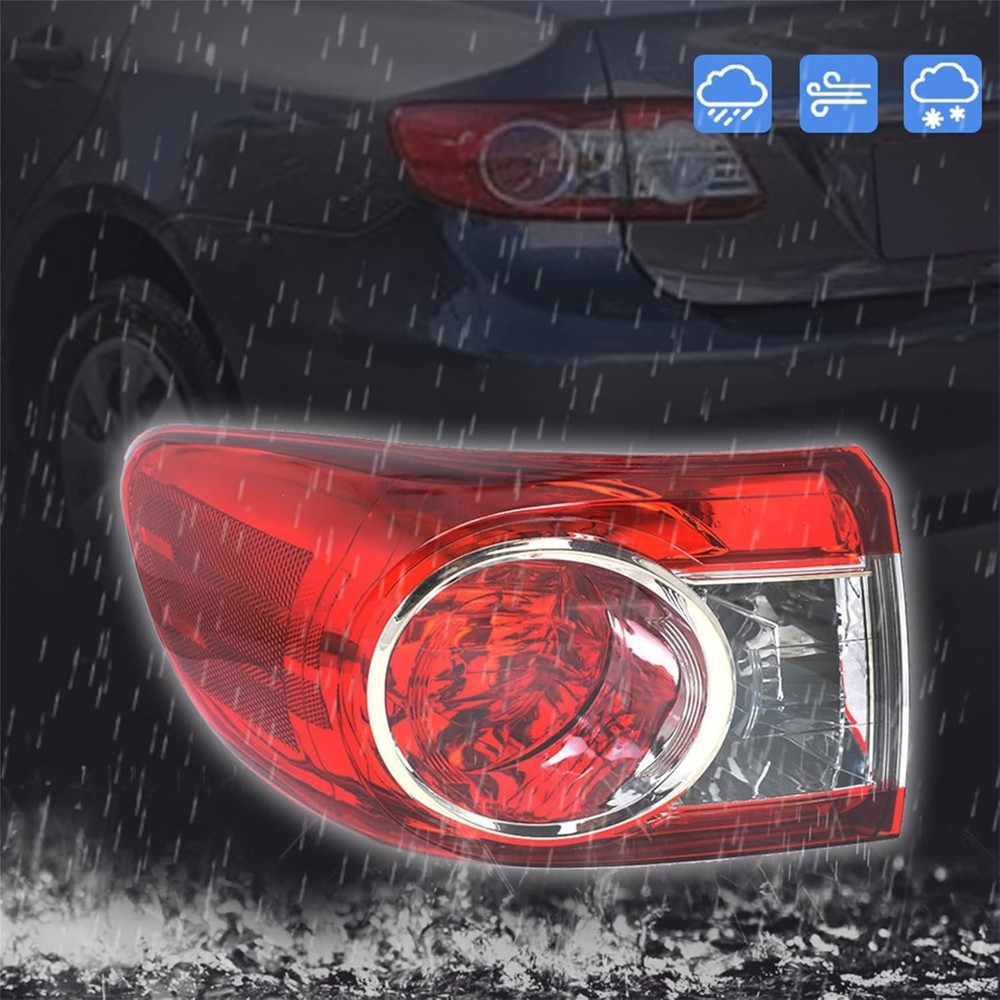 Tail Light Assembly Replacement for Toyota Corolla 2011-2013 Left Tail Lamp 8156