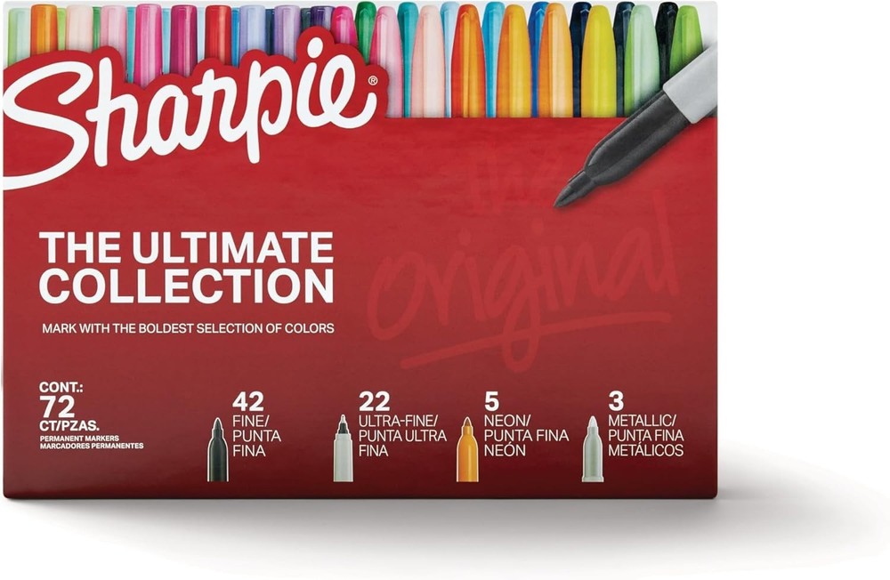 Sharpie Permanent Markers Ultimate Collection, Fine and Ultra Fine Points, Assor