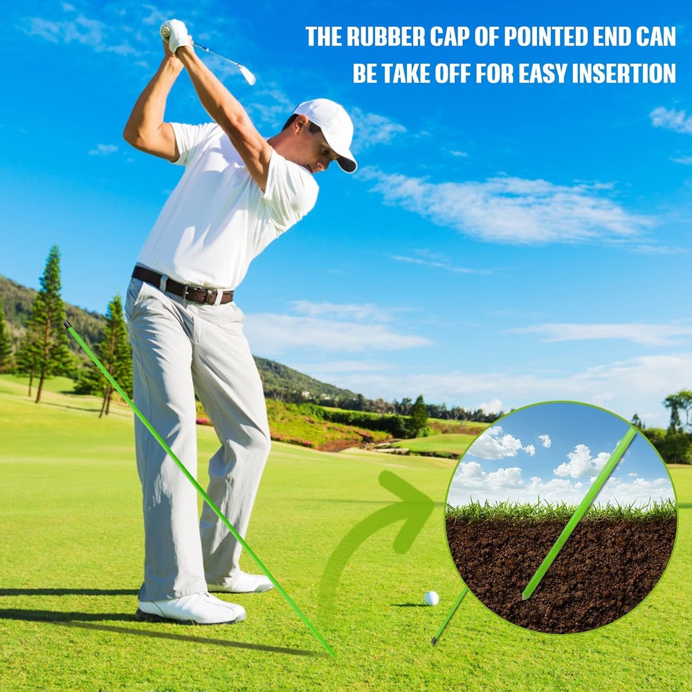 Golf Alignment Sticks - Upgraded 48" Training Aid 3 Pack for Aiming, Putting,...