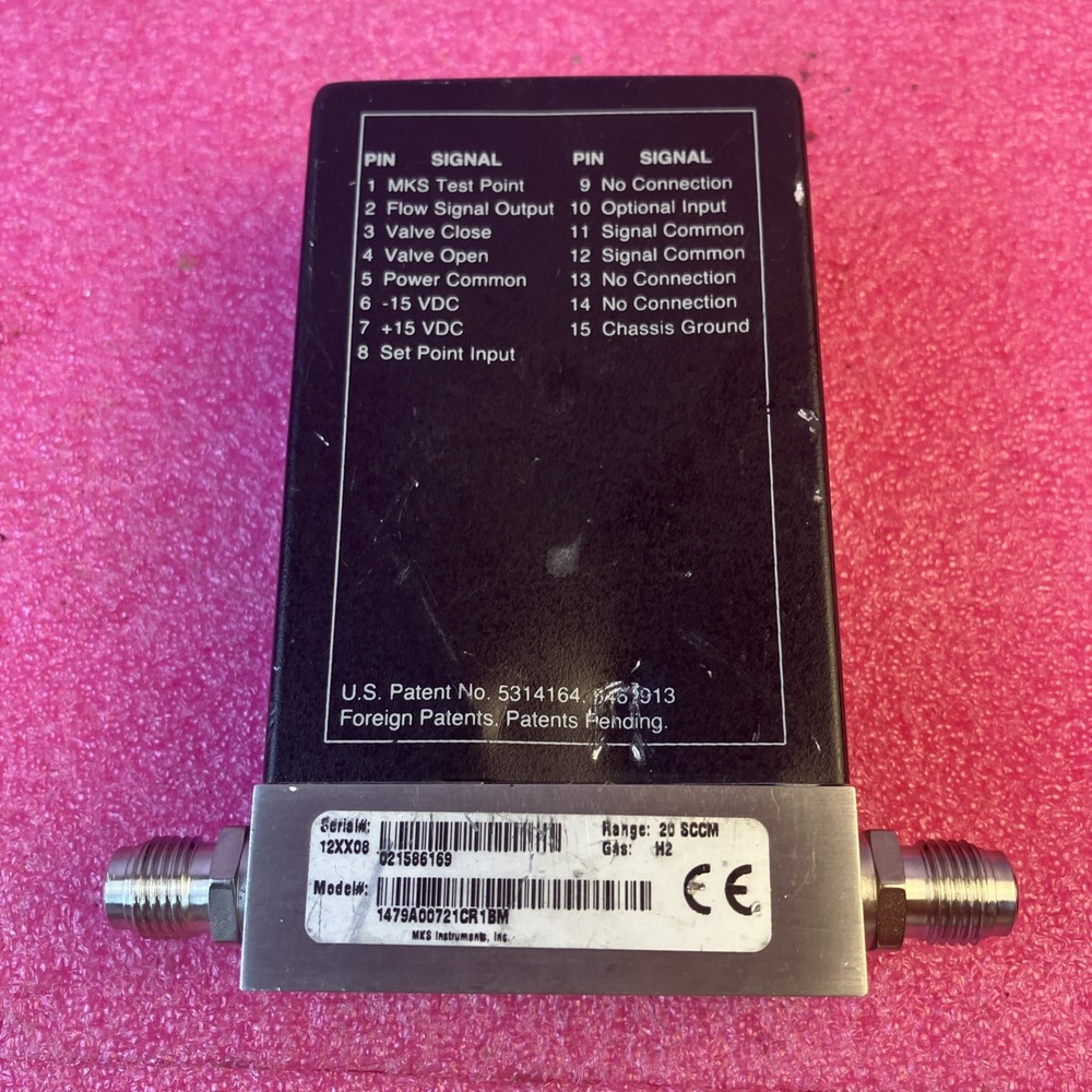 MKS Mass-Flo Meter 1479A00721CR1BM Flow Controller H2, 20 SCCM