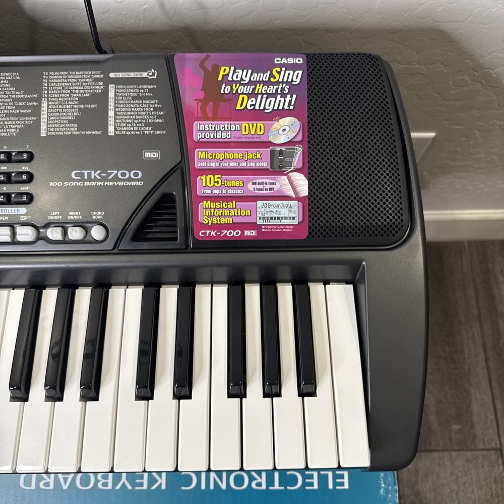 Casio CTK700 61 Key Portable Keyboard & Microphone , User Manual