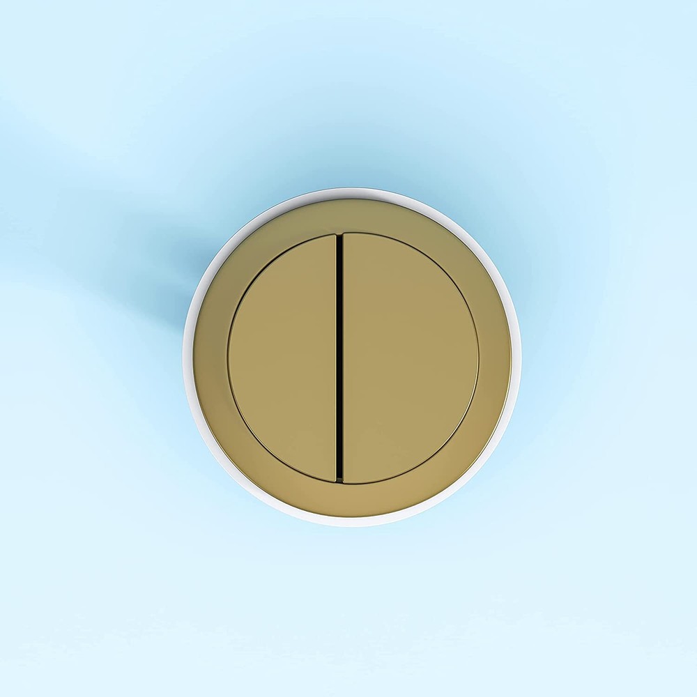 HOROW 48MM Gold Flush Button Dual Flushing Toilet Replacement Button Durable