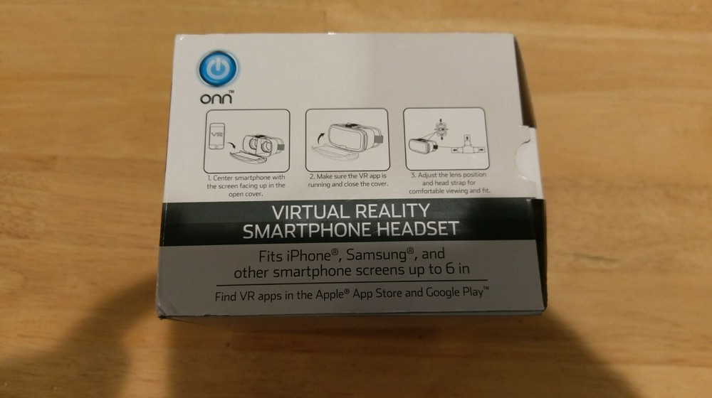 ONN Virtual Reality SmartPhone Headset - white