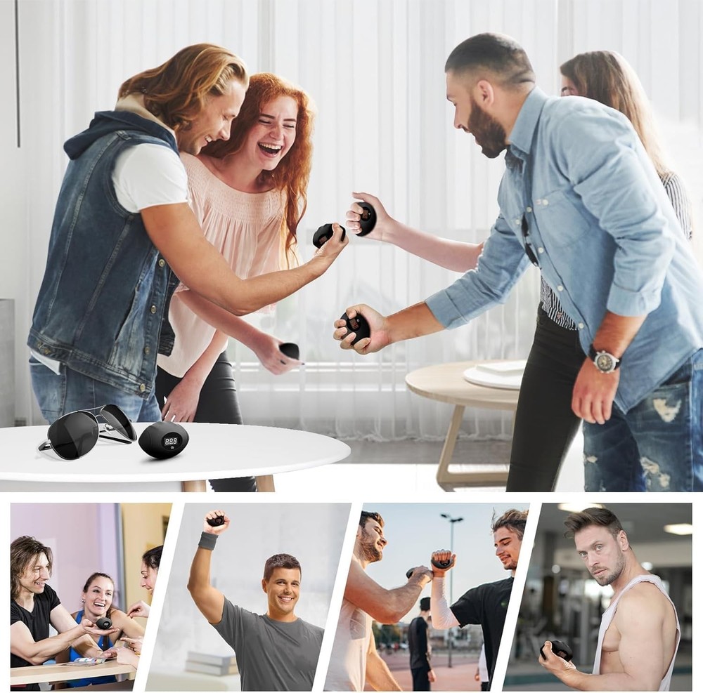 Hand grip trainer, rechargeable digital grip trainer