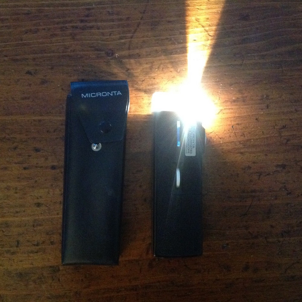 Vintage Micronta 30X Illuminated Microscope with Case