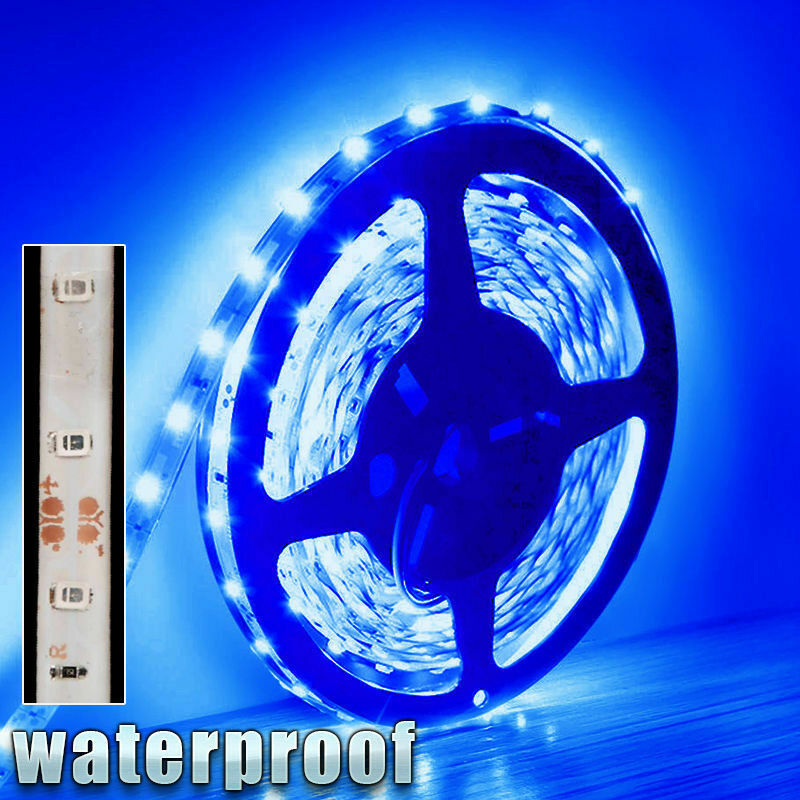 Blue Christmas Tree Decoration Lamp LED String Lights + Wireless Remote Control