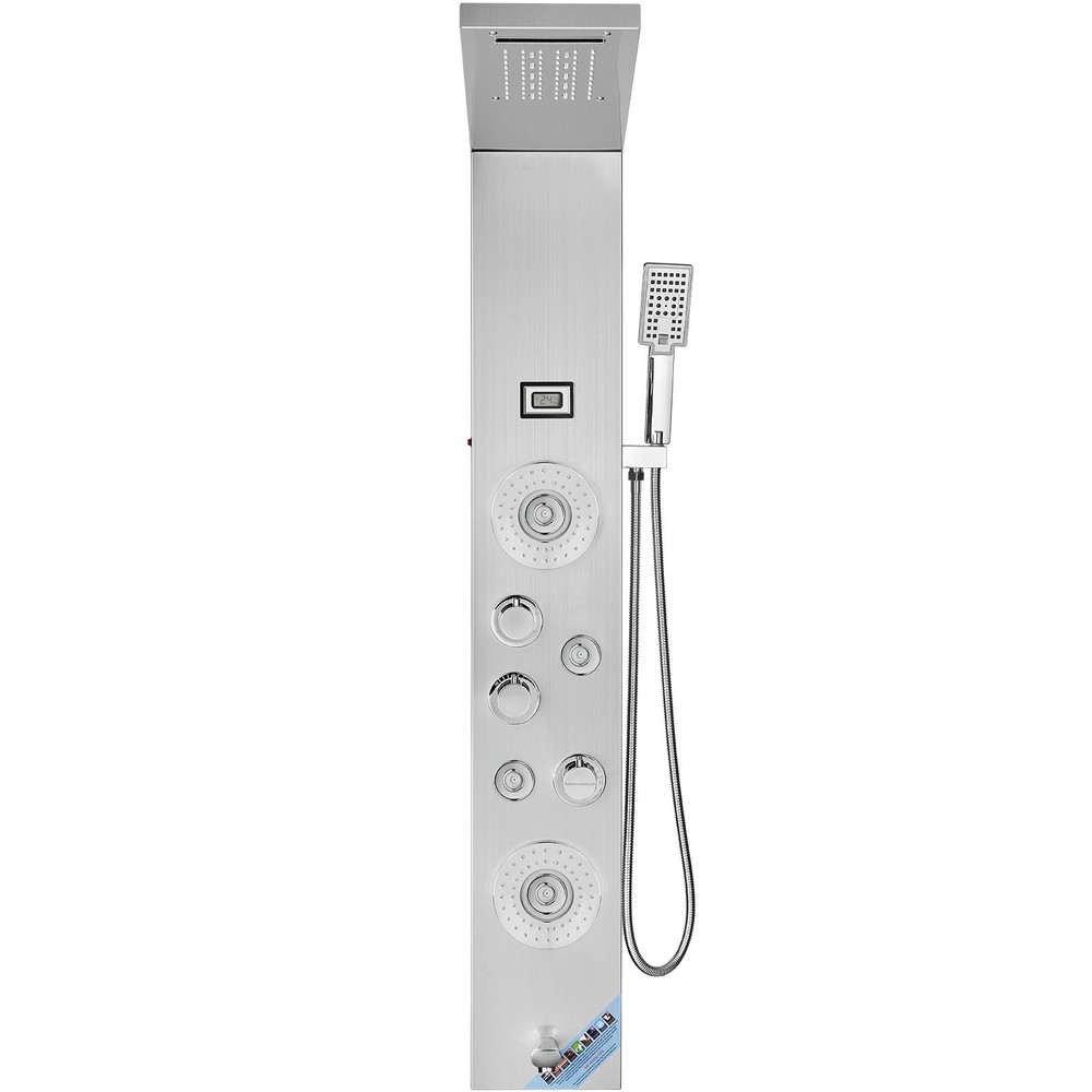 Shower Panel System 6 Shower Modes LED & Display Shower Panel Tower Rainfa