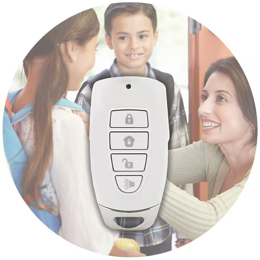 Wireless Security Kaychain Remote for Net Connected Home Security Alarm & Home A