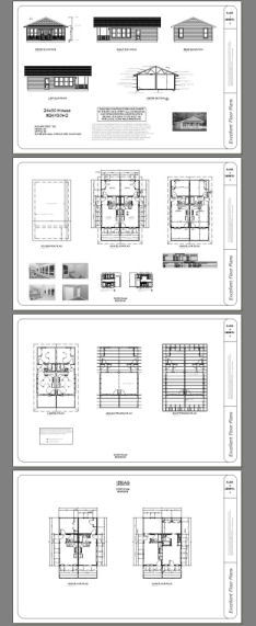 24x30 Duplex -- PDF Floor Plan -- 720 sq ft -- Model 2