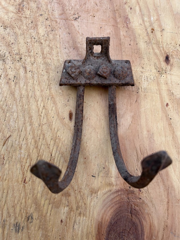 Cultivator Rake Head 2 THINES Rusty Rustic no handle Original Vintage Primitive