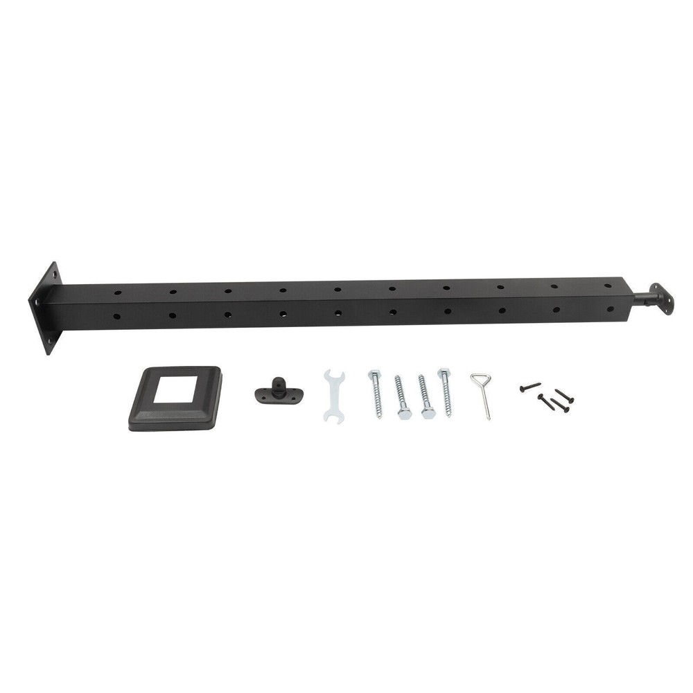 Cable Pre-Drilled Railing Post Corner Post 36x2x2'' Black Corner Post Stainless