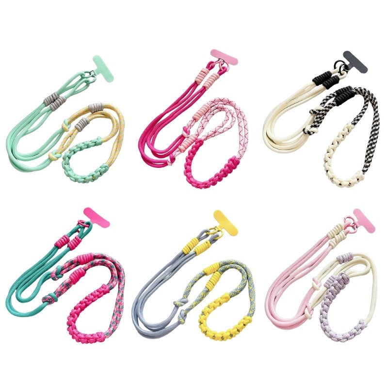 Creative Braided Phone Holder Secure Anti Drop Lock Universal For Mobile Devices