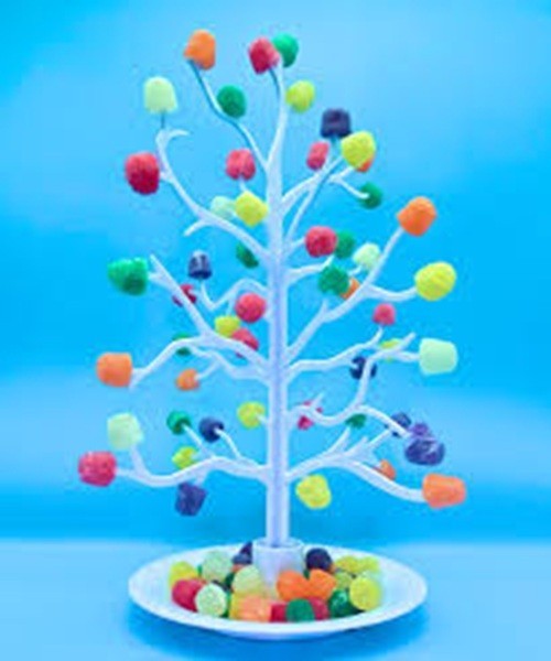 Clear Plastic Three Piece Gumdrop Tree in Original Box New!