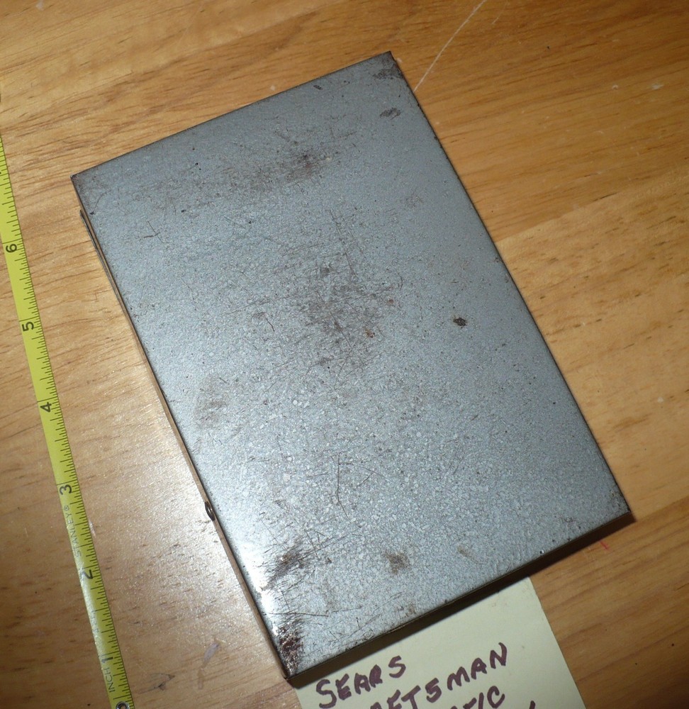 Vintage Sears Craftsman Automatic Drill Index Toolbox & 3 Drill Bits