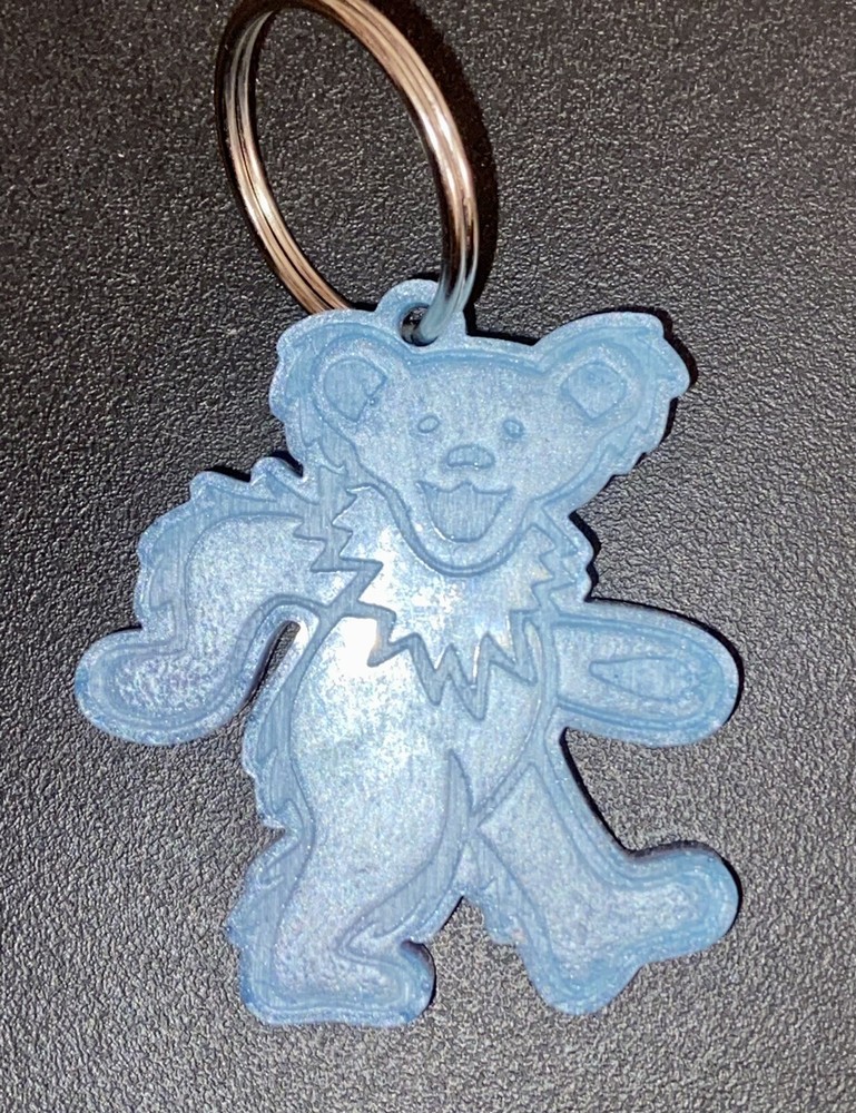 Grateful Dead Dancing Bear Epoxy Resin Keychain