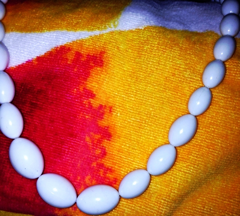 Handmade beaded White necklace