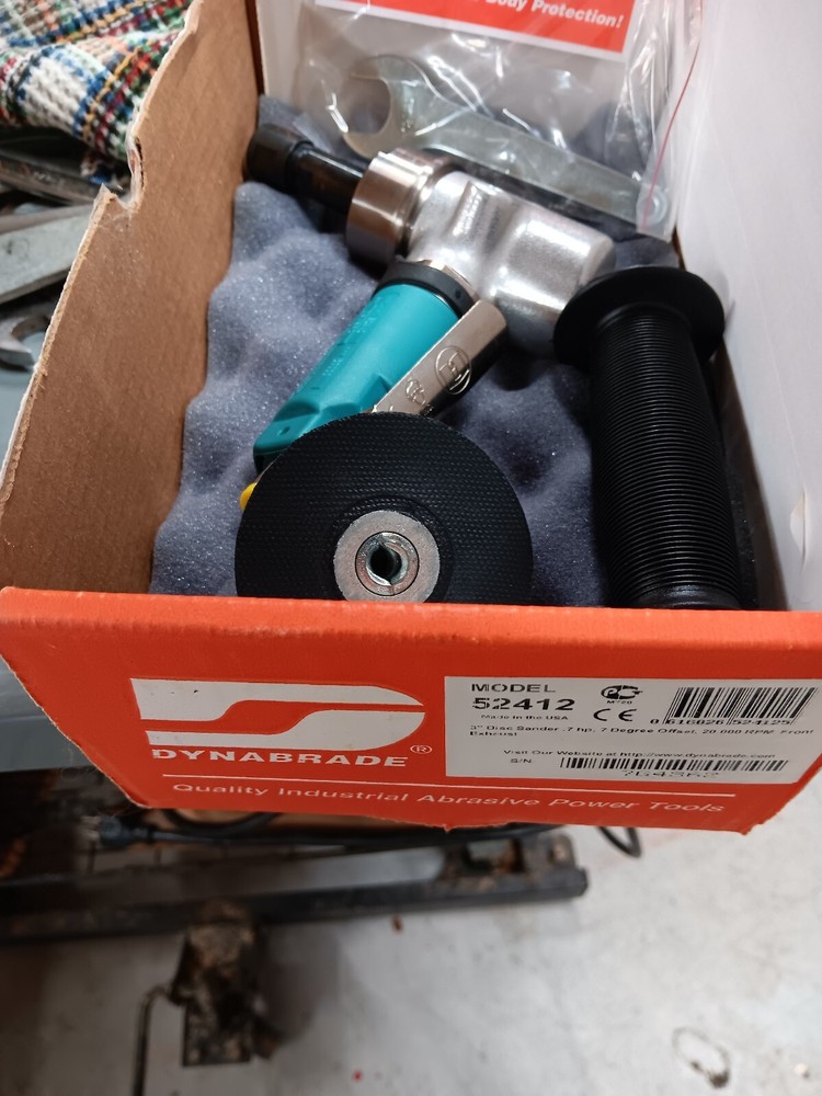 Dynabrade 52412: 3" (76 Mm) Dia. 7 Degree Offset Disc Sander