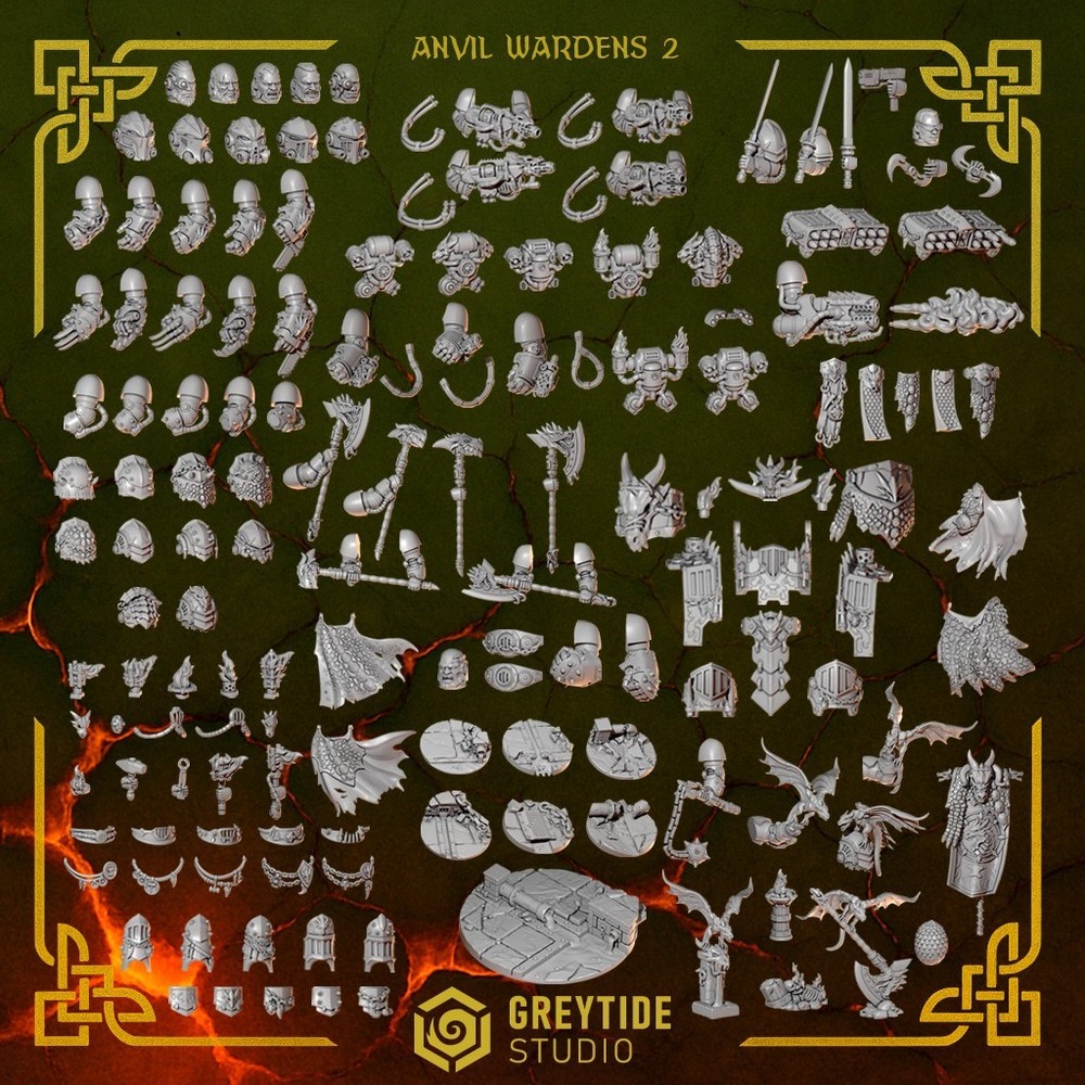 The Anvil Wardens Complete Bundle from Greytide Studio. 300+ Bits.