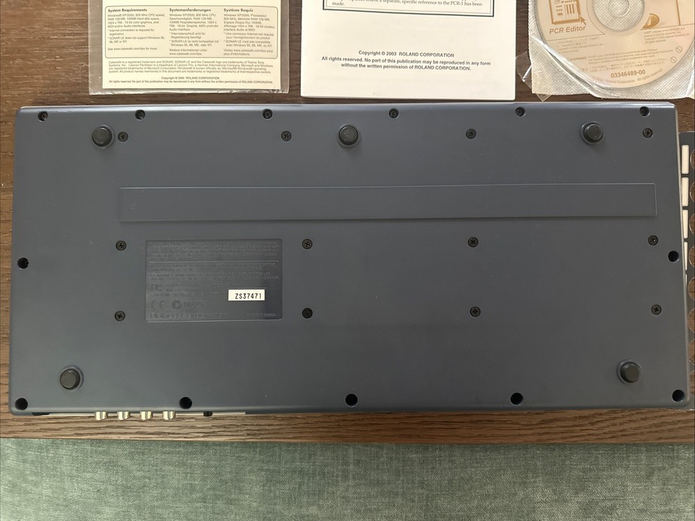 Edirol PCR-1 USB Audio Interface/ Midi Keyboard Controller Silver 24 Bit 96 kHz