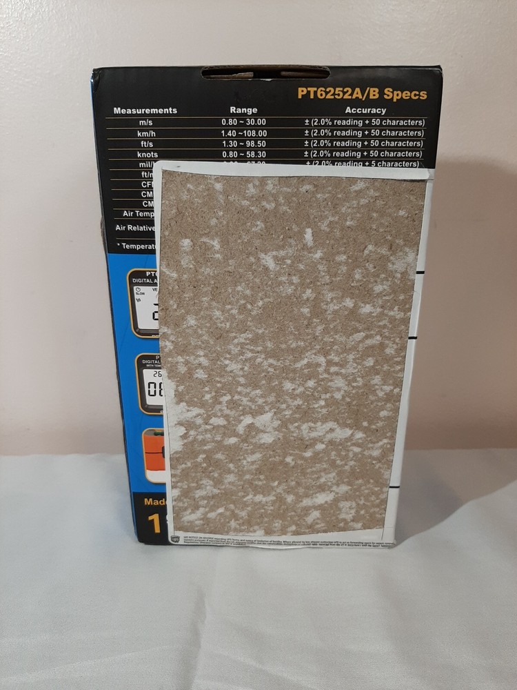 PROTMEX PT6252B DIGITAL ANEMOMETER W/ TEMPERATURE & HUMIDITY