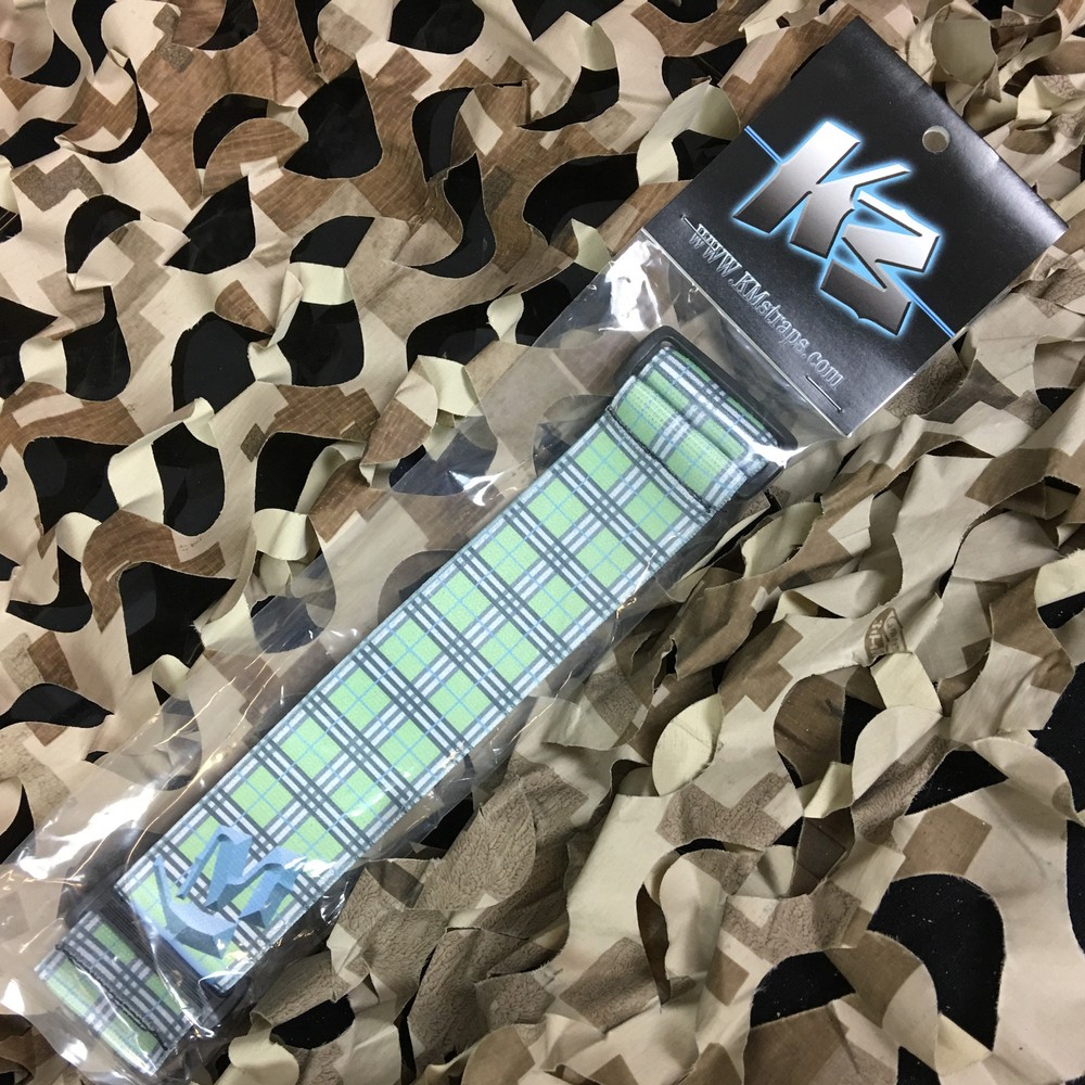 NEW KM Paintball Universal Mask Goggle Strap - 09 Mint Plaid